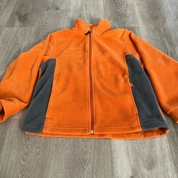 Columbia Orange Fleece Zip Up Jacket - Picture 10 of 13